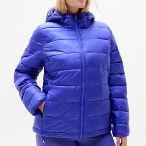 NWT AthletA Aire Puffer Jacket Borealis Blue L